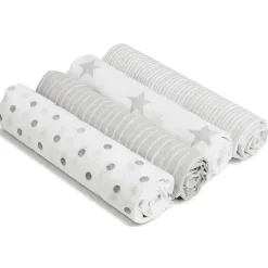Aden + Anais Musselina Swaddle Dusty, pacote com 4