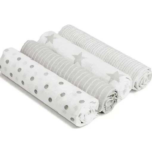 Aden + Anais Musselina Swaddle Dusty, pacote com 4