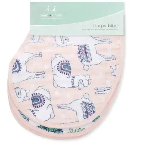 Aden + Anais pacote de 2 babetes Burpy Classic, Trail Blooms