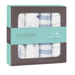 Aden + Anais 4Pk Swaddle Clássico, Rock Star