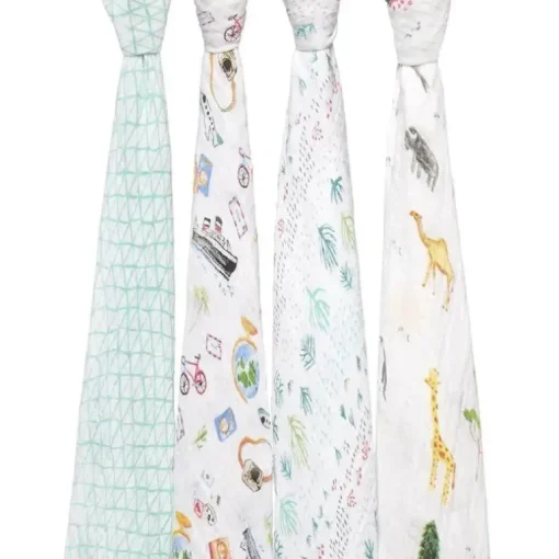 Aden + Anais Swaddles Around The World 4-Pack