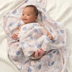 Aden + Anais Trail Blooms 47 Conjunto de Swaddle Clássico, Pacote com 4