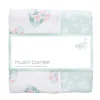 Aden by Aden - Manta de musselina, coração floral de rosa briar
