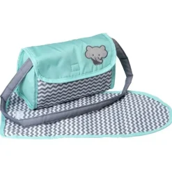 Adora - Bolsa de fraldas para boneca, inclui trocador e 2 fraldas para boneca, estampa em zigue-zague