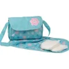Adora - Bolsa de fraldas para boneca, inclui trocador e 2 fraldas de boneca, Blue Flower Power