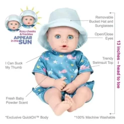 Adora - Boneca de Praia com Sardas Ativadas pelo Sol, Ensolarada