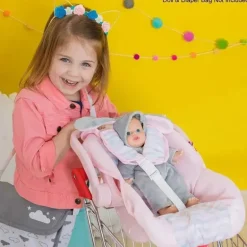 Adora - Cadeira de Carro Boneca Clássica, Rosa Pastel