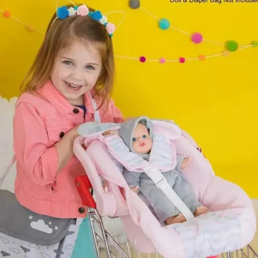 Adora - Cadeira de Carro Boneca Clássica, Rosa Pastel