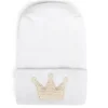 Adora Baby Gifts - Chapéu de hospital para recém-nascidos, coroa de marfim trançada