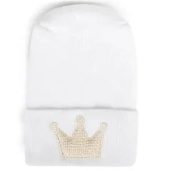 Adora Baby Gifts - Chapéu de hospital para recém-nascidos, coroa de marfim trançada