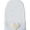 Adora Baby Gifts - Chapéu de hospital para recém-nascidos, coração de marfim felpudo