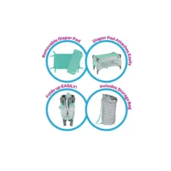 Adora Crib Zig Zag Deluxe Pack N Play