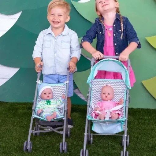 Adora Zig Zag pequena boneca guarda-chuva carrinho | Carrinho de brinquedo