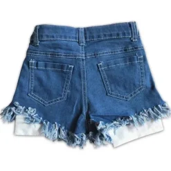 Aier – Shorts jeans estrela de verão para bebês meninas 4 de julho