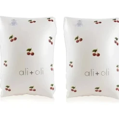 Ali + Oli - Asas de faixa de braço de natação flutuador inflável (cereja)