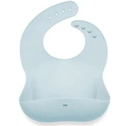Ali + Oli - Babador de silicone para bebê enrole e fique fechado, céu
