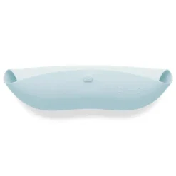 Ali + Oli - Babador de silicone para bebê enrole e fique fechado, céu