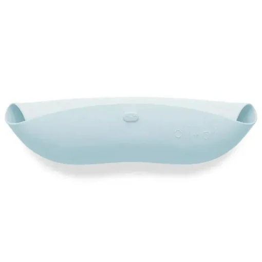 Ali + Oli - Babador de silicone para bebê enrole e fique fechado, céu