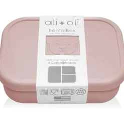 Ali + Oli - Caixa Bento de Silicone à Prova de Vazamento, Rosa