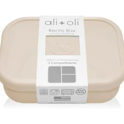 Ali + Oli - Caixa Bento de Silicone à Prova de Vazamento, Coco