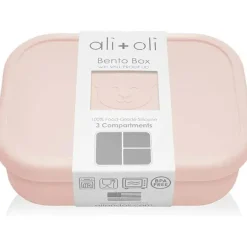 Ali + Oli - Caixa Bento de Silicone à Prova de Vazamento, Blush
