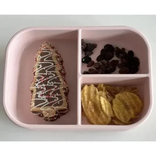 Ali + Oli - Caixa Bento de Silicone à Prova de Vazamento, Blush
