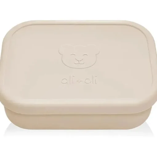 Ali + Oli - Caixa Bento de Silicone à Prova de Vazamento, Coco