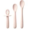 Ali + Oli - conjunto de colher multiestágio 3Pk para bebê, blush