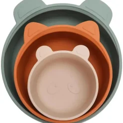 Ali + Oli - conjunto de tigela de lanche empilhável 3Pk, Citrus Splash