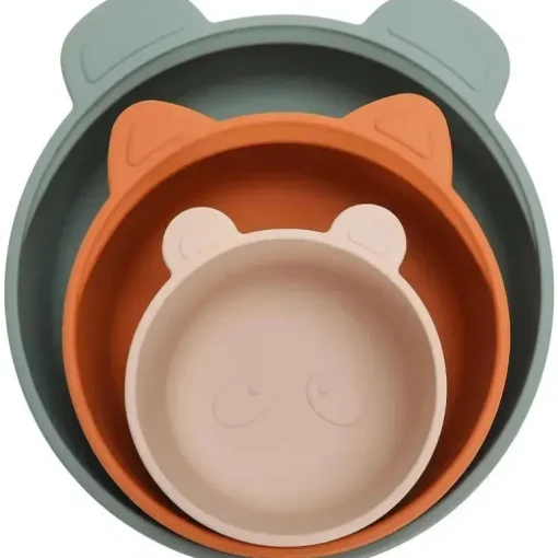 Ali + Oli - conjunto de tigela de lanche empilhável 3Pk, Citrus Splash