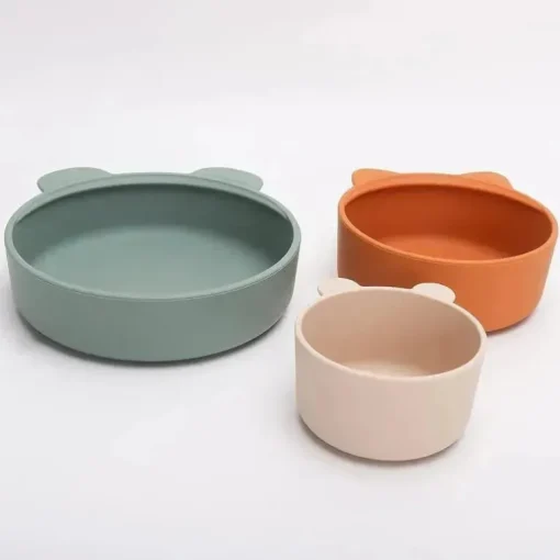 Ali + Oli - conjunto de tigela de lanche empilhável 3Pk, Citrus Splash