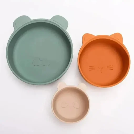 Ali + Oli - conjunto de tigela de lanche empilhável 3Pk, Citrus Splash