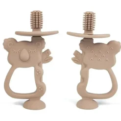 Ali + Oli - Escova de dentes de treinamento Cuidados bucais Koala, Taupe