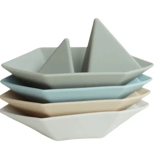 Ali + Oli - (4-Pc) Mini-Boat Bath Toy Set