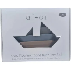 Ali + Oli - (4-Pc) Mini-Boat Bath Toy Set