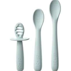 Ali + Oli - (3-Pc) Multi Stage Spoon Set For Baby, Blue