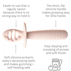 Ali + Oli - (3-Pc) Multi Stage Spoon Set For Baby, Blush