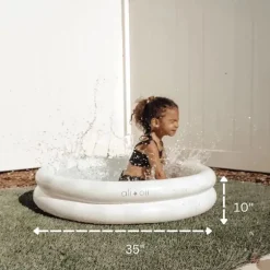 Ali + Oli - Piscina inflável para crianças pequenas Two Rings 35 pol (Checkers)