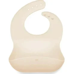Ali + Oli Silicone Baby Babador Roll Up &amp; Stay Closed (Areia)