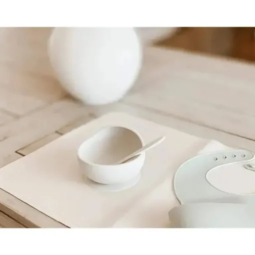 Ali + Oli Suction Bowl &amp; Colher (Blush)