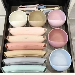Ali + Oli Suction Bowl &amp; Colher (Blush)