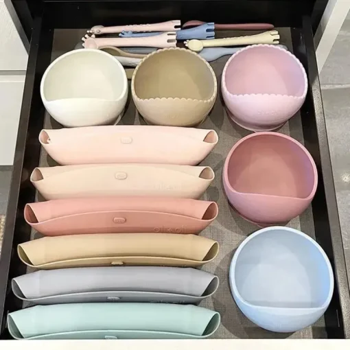 Ali + Oli Suction Bowl &amp; Colher (Blush)