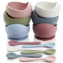 Ali + Oli Suction Bowl &amp; Colher (Blush)
