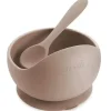 Ali + Tigela e Colher de Sucção Oli (Taupe)