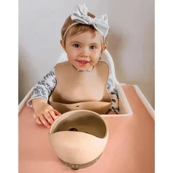 Ali + Tigela e Colher de Sucção Oli (Taupe)