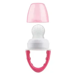 Alimentador de silicone Dr. Brown's Fresh Firsts, rosa, 1 pacote