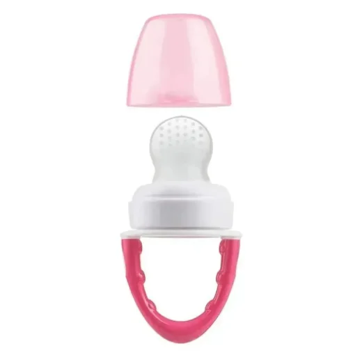 Alimentador de silicone Dr. Brown's Fresh Firsts, rosa, 1 pacote