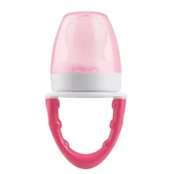 Alimentador de silicone Dr. Brown's Fresh Firsts, rosa, 1 pacote