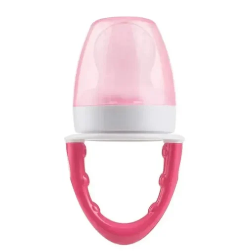 Alimentador de silicone Dr. Brown's Fresh Firsts, rosa, 1 pacote