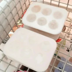 Ali+Oli - Bandejas para freezer de leite materno, silicone de qualidade alimentar sem BPA, pacote com 2, cinza